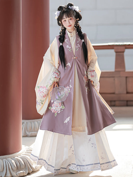 Autumn Wind 秋风 - Bijia & Mamianqun Ming Dynasty Hanfu Set