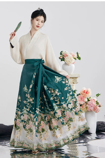 Ming Dynasty Modern Hanfu, Mamianqun, Butterfly Valley 江山花蝶