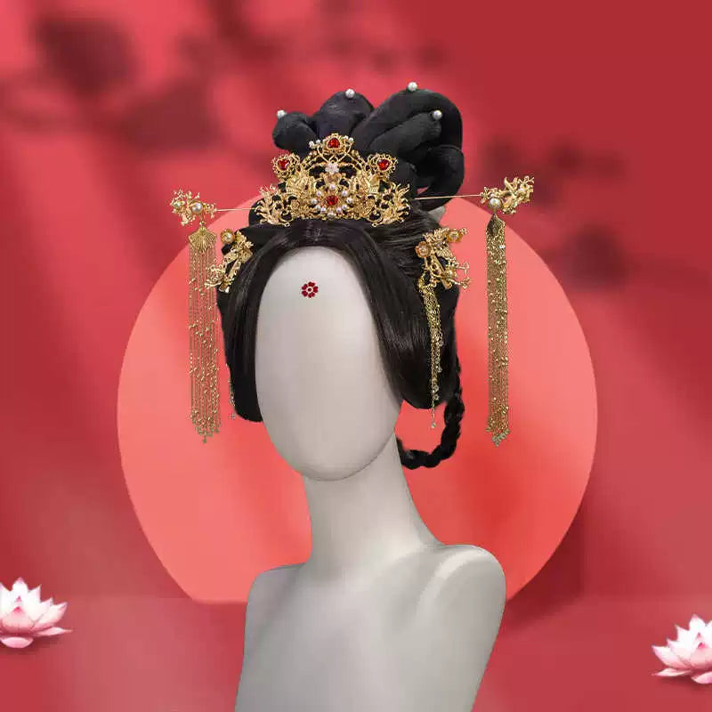 Hibiscus - Chinese Style Hair Wig for Hanfu