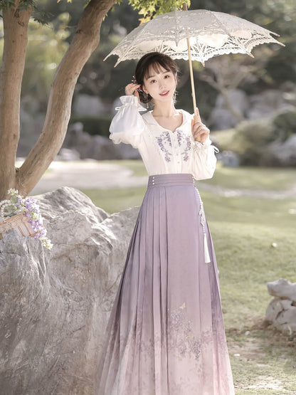 Lavender - New Chinese Style Romantic Outfit