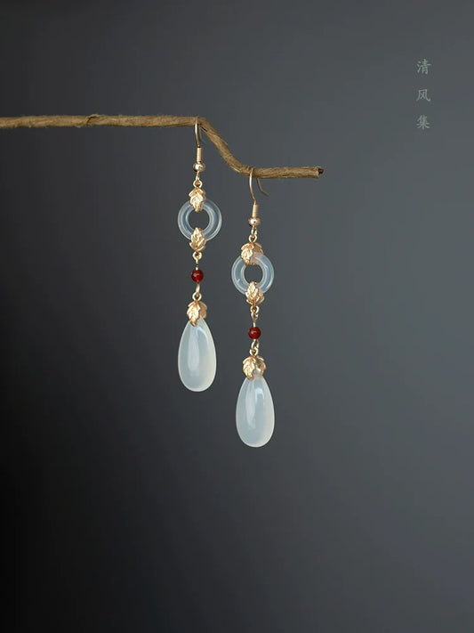 Teardrop Chinese Style Earrings