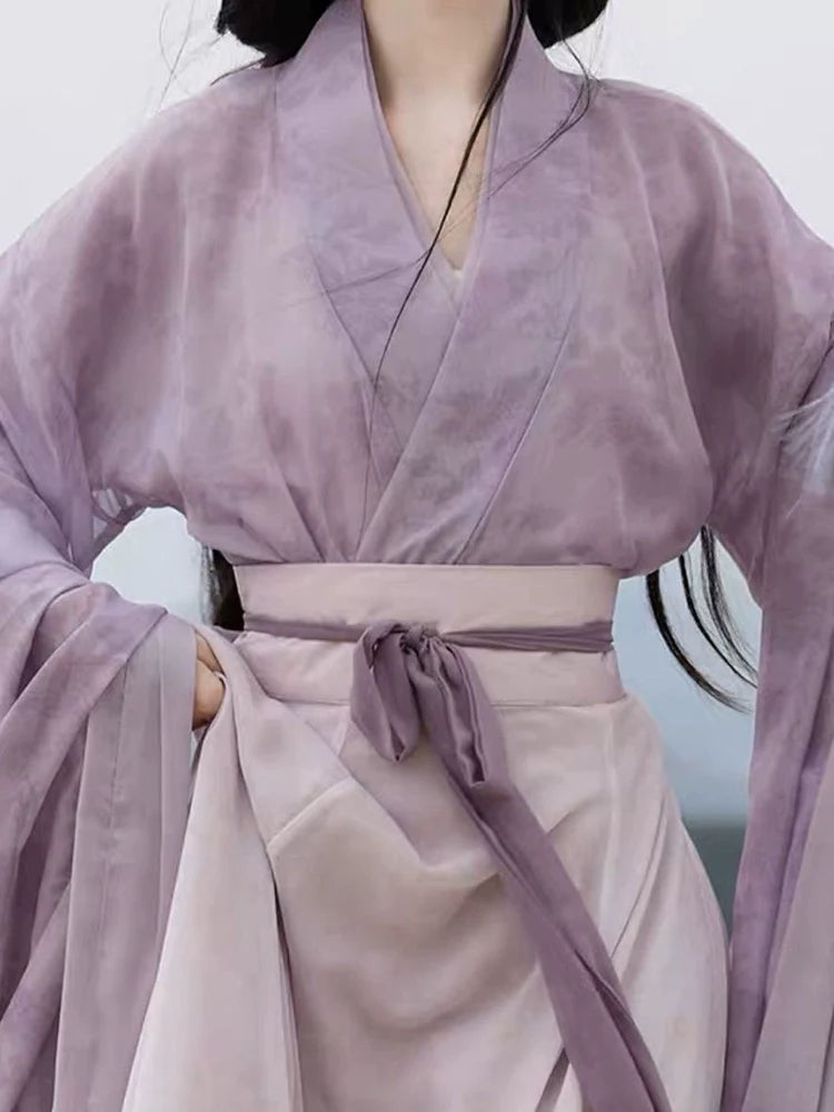 Overlooking A Battle 壁上观 - Wei Jin Style Qiyao Ruqun