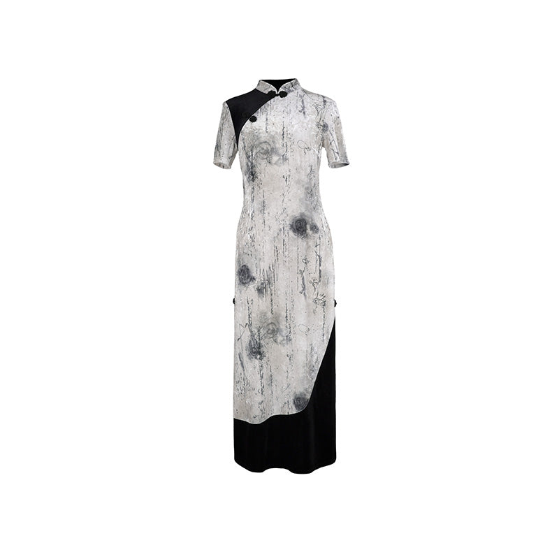 Velvet Fleur - Women's Summer New Chinese Style Cheongsam Dress
