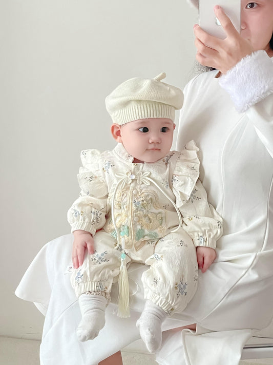 Flowerets - Cheongsam Style Baby Onesies for Girls