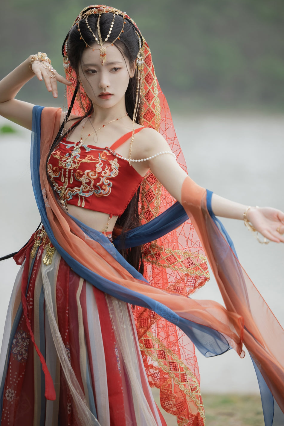 Princess of Western Xia 西夏王妃 - Dunhuang Fairies Feitian Tang Dynasty Costume