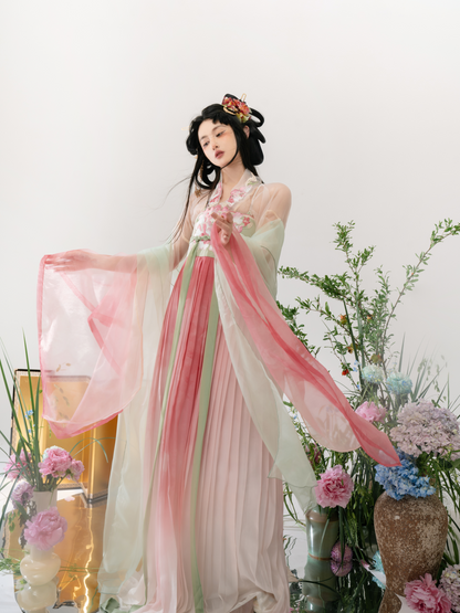 Orange Mint 橘香 - Tang Dynasty Style Hanfu Dress Heziqun