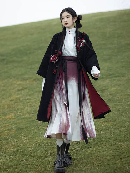 Ming Dynasty Modern Hanfu, Ragdoll Rose 布偶玫瑰