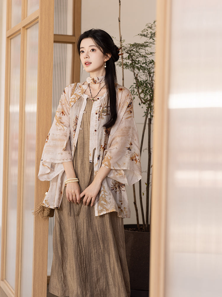 Autumn Scroll 随己欢 - Ming Dynasty Inspired Sundress (Preorder)