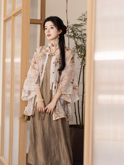 Autumn Scroll 随己欢 - Ming Dynasty Inspired Sundress (Preorder)