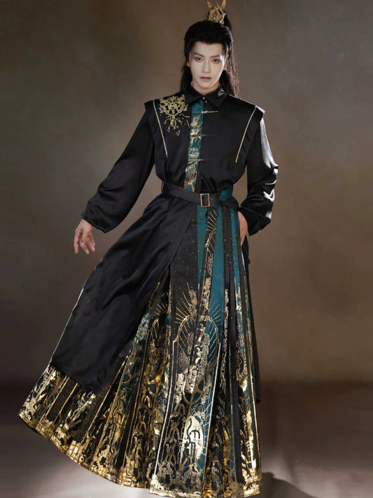 New Chinese Style Modern Hanfu Outfit - Sanxingdui 三星堆 (Preorder)