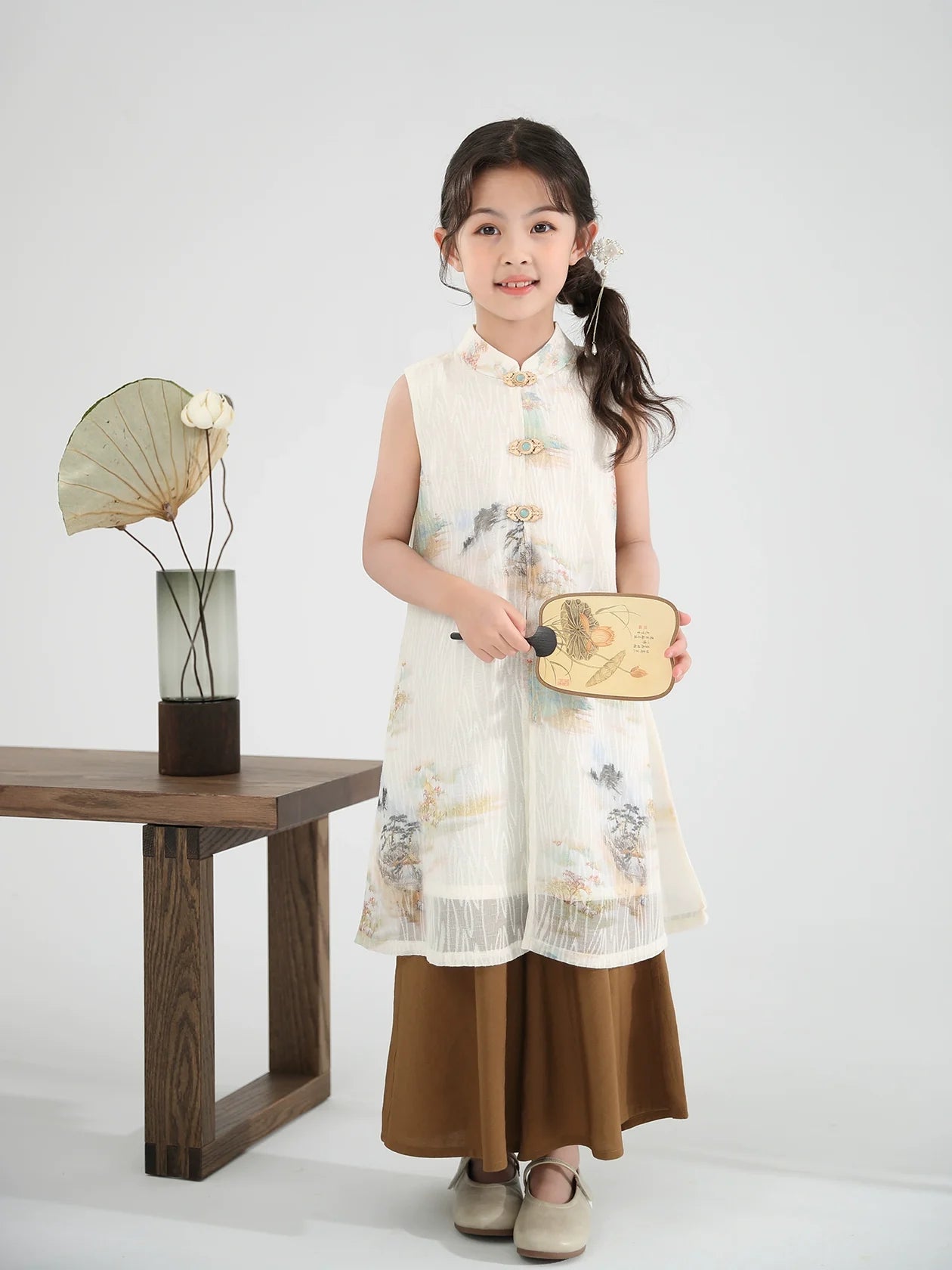 Cedar - New Chinese Style Cheongsam for Girls