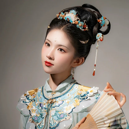 Hanfu Hair Accessories Set: Qinghe