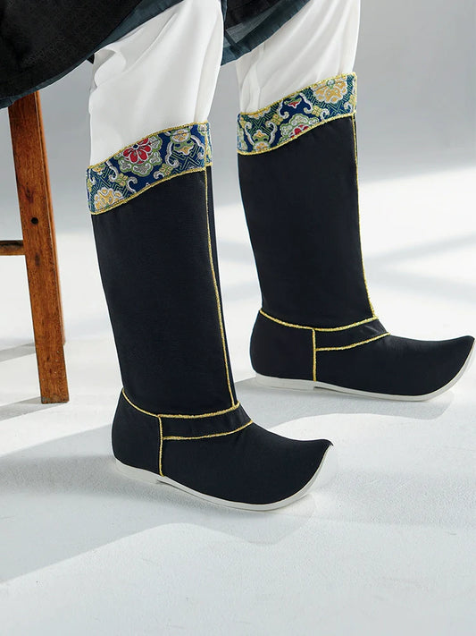 Patterned - Chinese Style Hanfu Boots for Men & Women