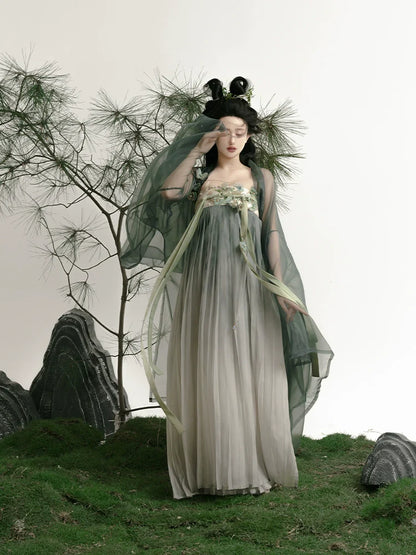 Mountain Mist 山雾 - Tang Dynasty Style Qixiong Ruqun