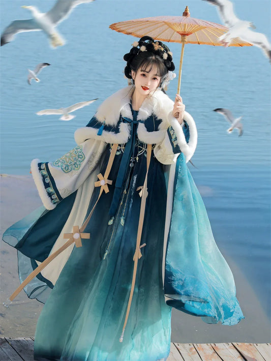 Yan Ruyu 颜如玉 - Tang Dynasty Style Qixiong Ruqun for Winter