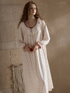 Vintage Rose Ruffle Nightgown