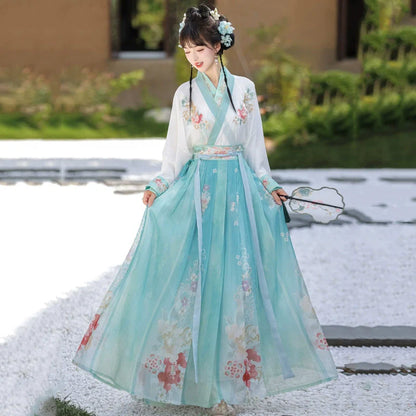 Spring Flowers - Wei Jin Style Qiyao Ruqun