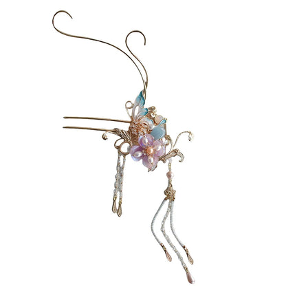 Hanfu Hair Accessories Set: Falling Purple Smoke