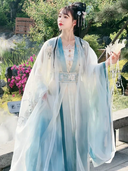 Bamboo Shadow 竹影 - Wei Jin Princess Style Qiyao Ruqun (Preorder)
