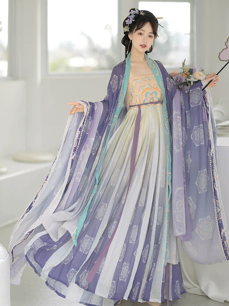 Yushu 玉树 - Tang Dynasty Style Hanfu Dress Heziqun