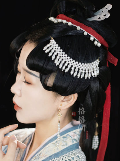 Hanfu Hair Accessories Set: Pearls