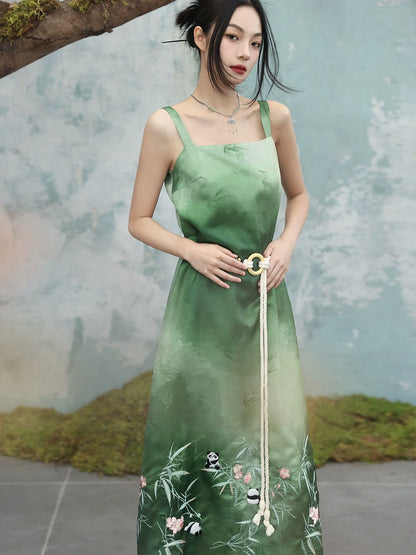 Ming Dynasty New Chinese Style Dress: Emeraldine