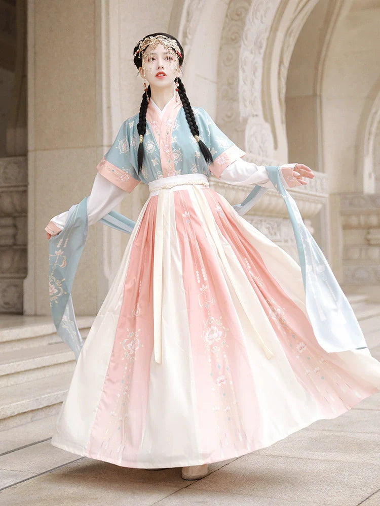 Lantern Fate 灯缘 - Tang Dynasty Style Beizi Qiyao Ruqun