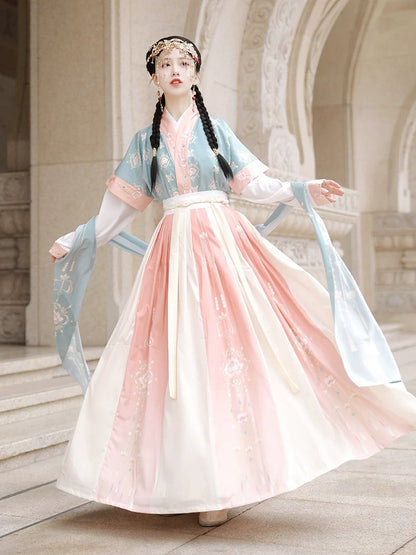 Lantern Fate 灯缘 - Tang Dynasty Style Beizi Qiyao Ruqun