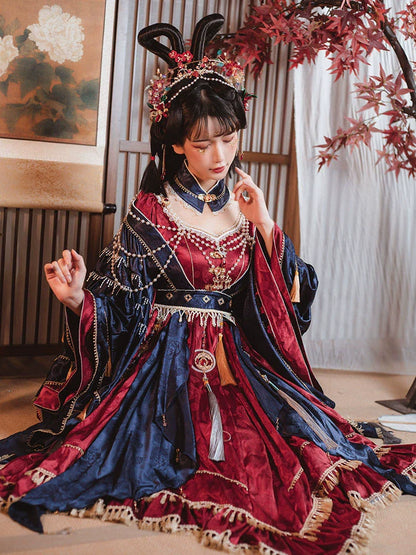 Qi Lolita Ming Dynasty Hanfu Opera Style Costume, Xiqu 戏曲