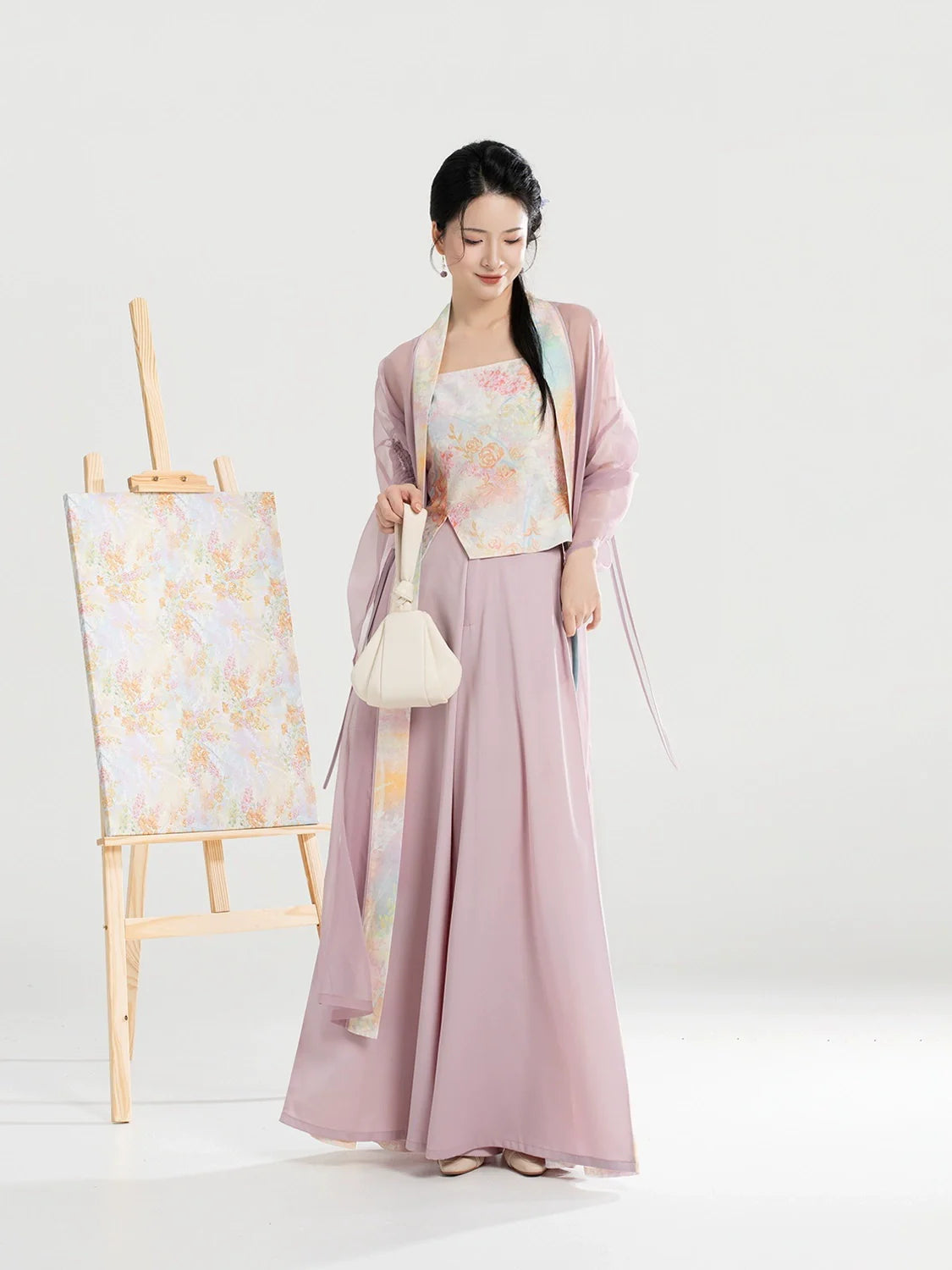 Summer Oil Painting 夏日油画 - Modern Song Dynasty Hanfu Outfit (Preorder)