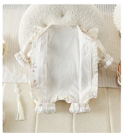 Flowerets - Cheongsam Style Baby Onesies for Girls