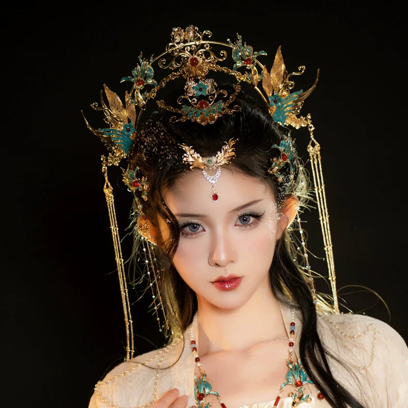 Hanfu Hair Accessories Set: Phoenix Carp