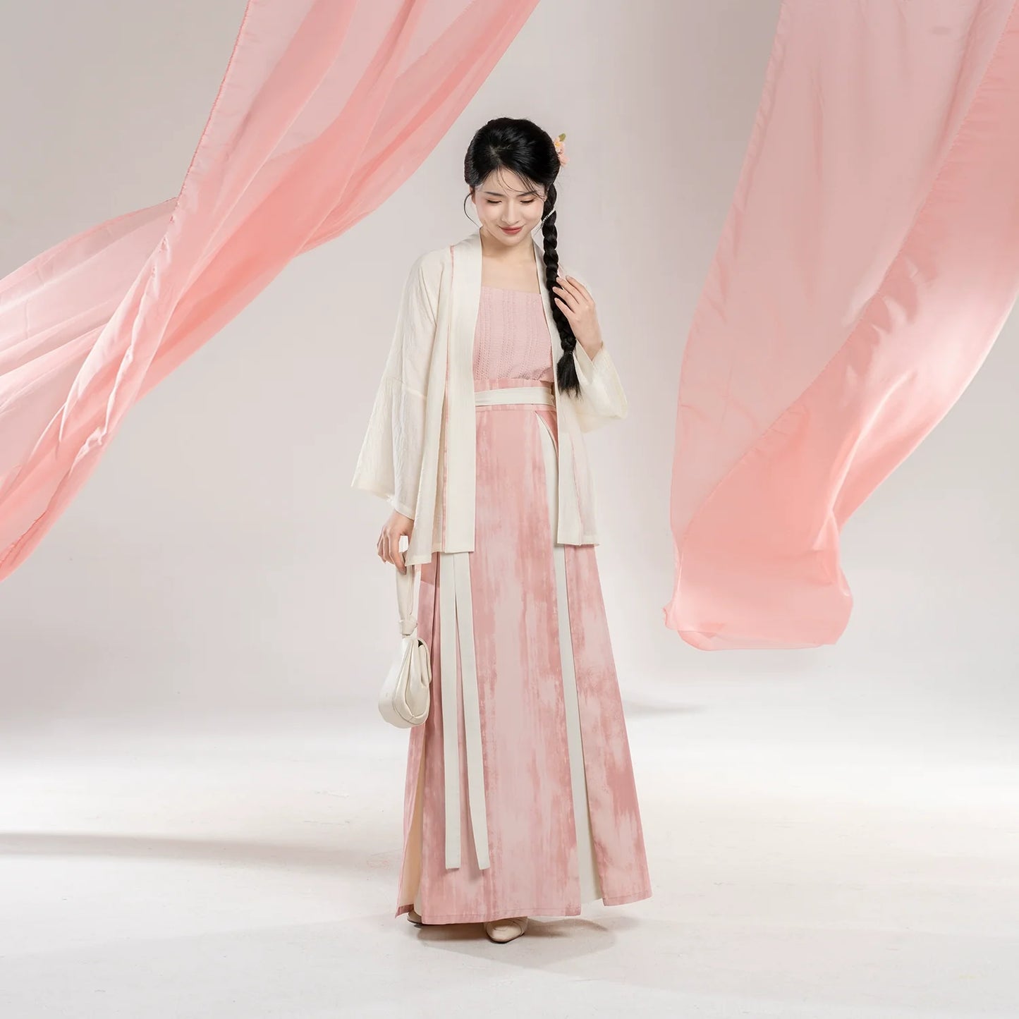 Peach Blossom Yogurt 桃花酪 - Song Dynasty New Chinese Style Outfit (Preorder)