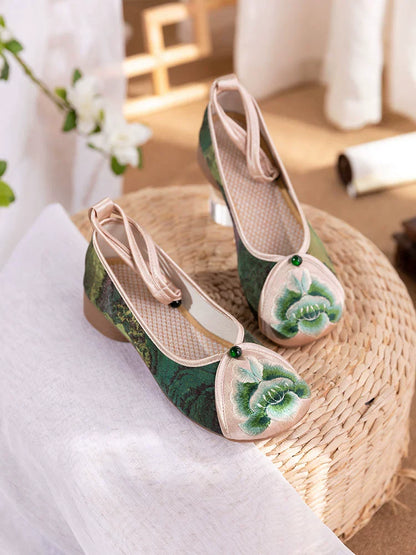 Eleanor - Embroidered Qipao Shoes