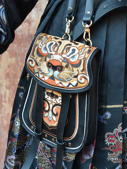 Tiger Head Waist Bag for Men and Women