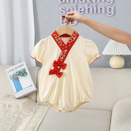 Xishi - Chinese Hanfu Style Baby Onesies for Girls