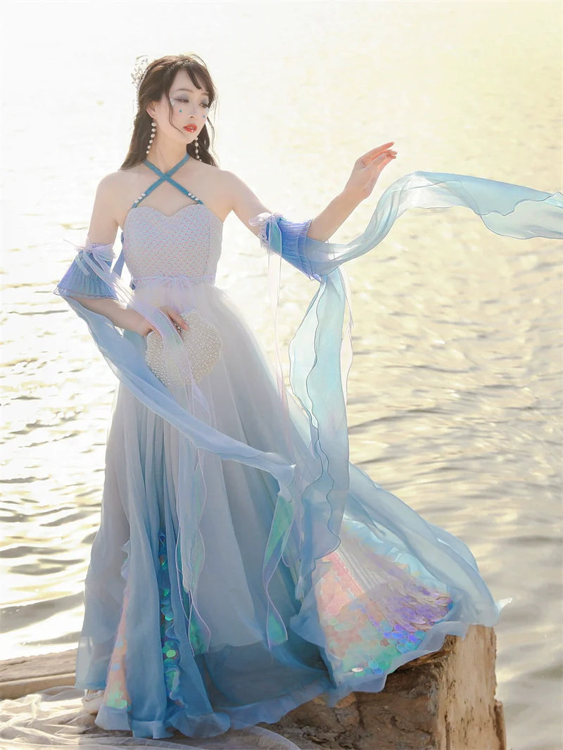 Dragon Princess 龙女 - Tang Dynasty Style Hanfu Dress Heziqun