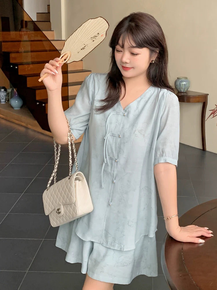 Elle - New Chinese Style Cheongsam Matching Set