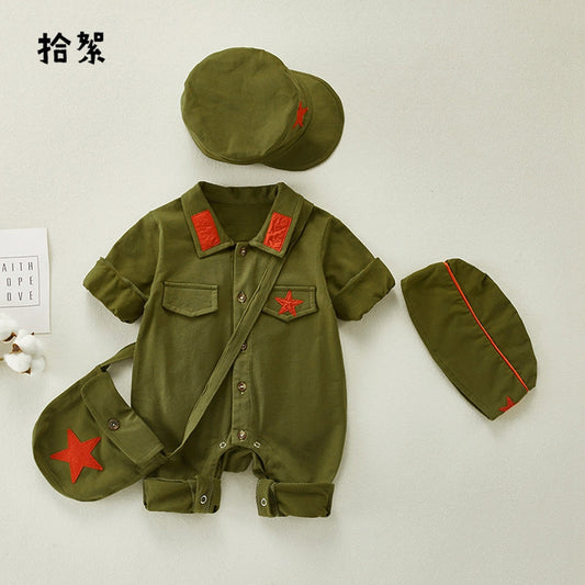 Military - Chinese Style Baby Onesies
