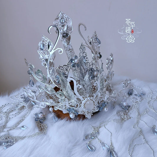 Mirror Fairy - Unisex Hanfu Hair Crown (Preorder)