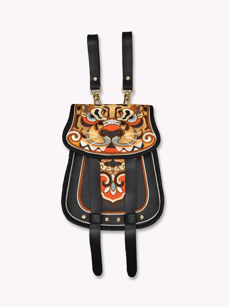 Tiger Head Waist Bag for Men and Women