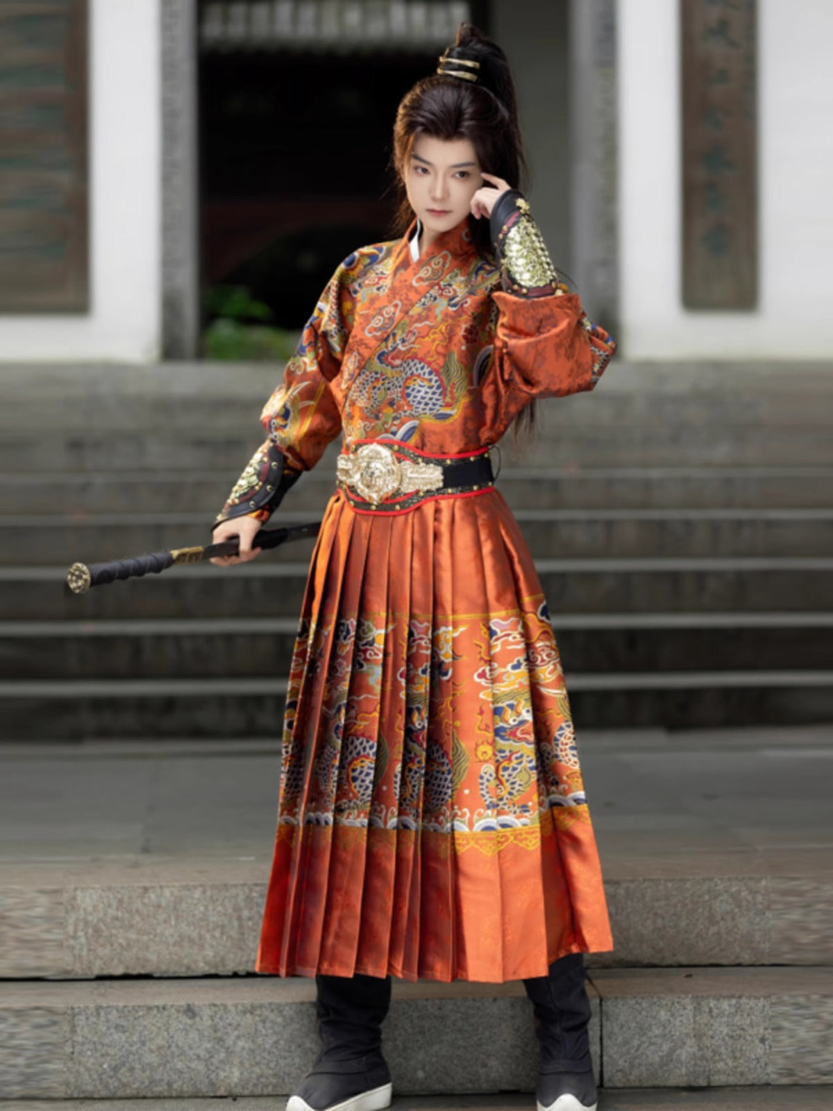 Ming Dynasty Jinyiwei Feiyufu - Burnt Orange