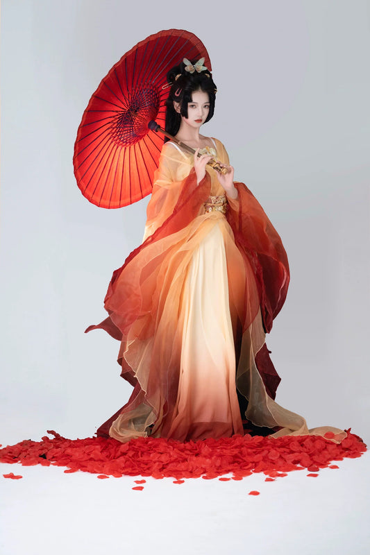 Golden Lotus 金荷 - Wei Jin Style Qiyao Ruqun