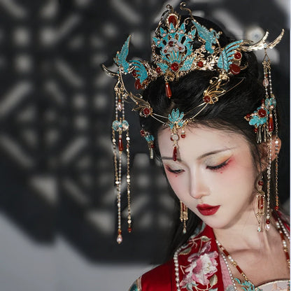 Chinese Wedding Hair Accessories: Magpie Phoenix