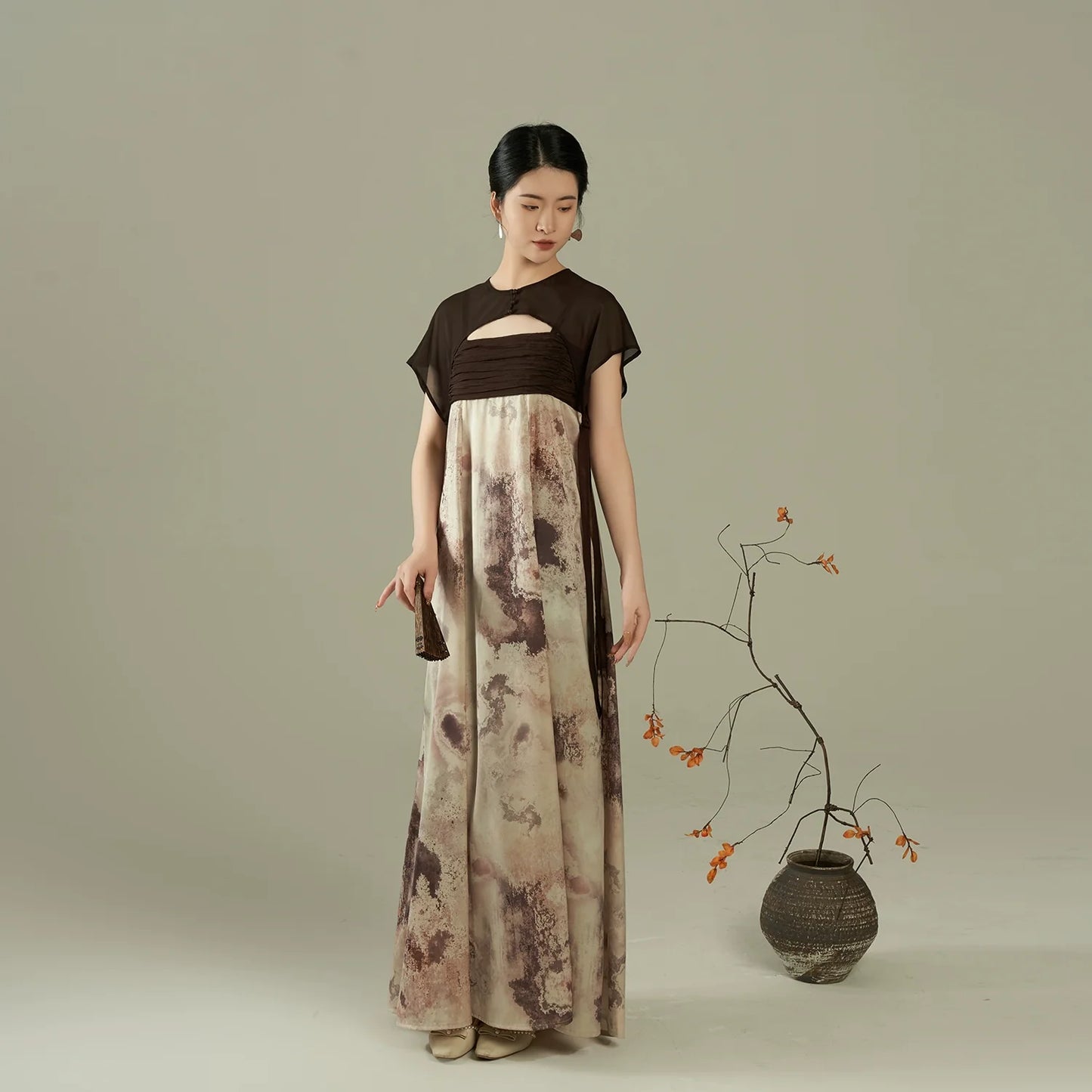 Tang Dynasty x Modern Hanfu: Sandal Dusk 檀褐 (Preorder)