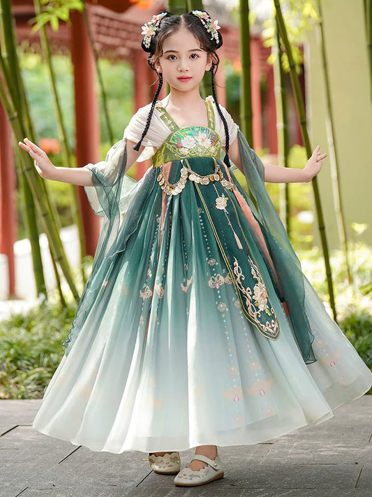 Ellerie - Tang Dynasty Hanfu Dress, Princess Costume for Girls