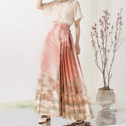 Ming Dynasty x Modern Hanfu: Ten Miles Peach Blossoms 十里桃花 (Preorder)