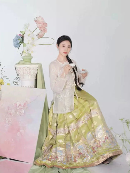 Ming Dynasty x Modern Hanfu: Petal Glow 沁水粉玉