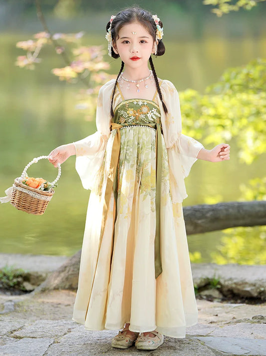 Wind Princess - Tang Dynasty Hanfu Dress for Girls