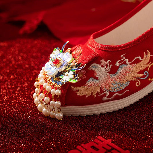 Bliss - Embroidered Hanfu Bridal Shoes